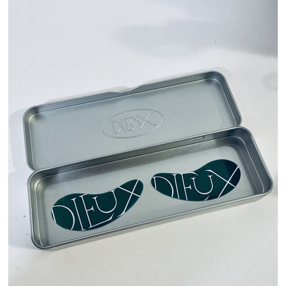 Dieux Forever Eye Mask Sheet Patches in Silver Case Eye Reviver Green Reuseable - Picture 1 of 4